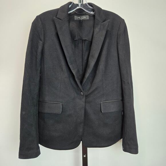 rag & bone Jackets & Blazers - Rag and Bone Knit Blazer Jacket Black 2